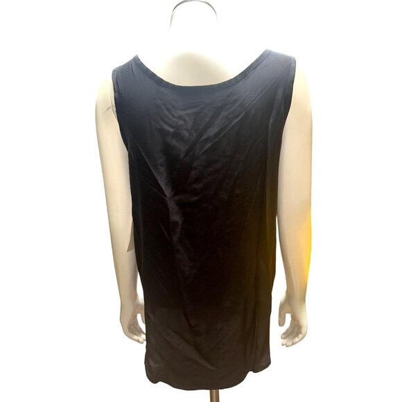 Bob Mackie Size 4 Black Silk Tank Top Vintage Luxury Sleeveless City Chic Luxury - Picture 4 of 9